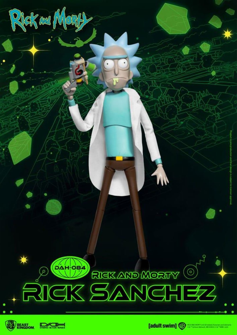 Rick and Morty: Dynamic Action Heroes – Rick Sanchez 1/9 Φιγούρα Δράσης (23cm)