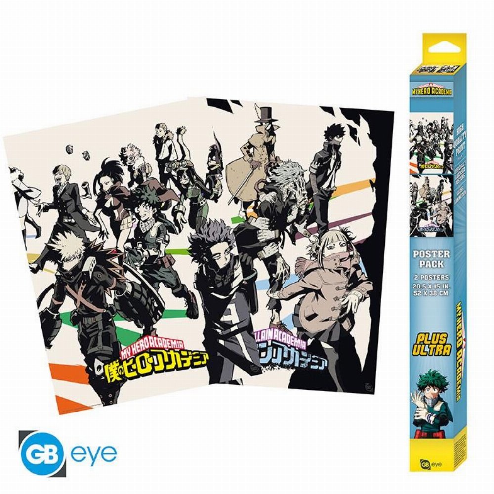 My Hero Academia – Heroes/Villains 2-Pack Αυθεντικές Αφίσες (52x38cm)