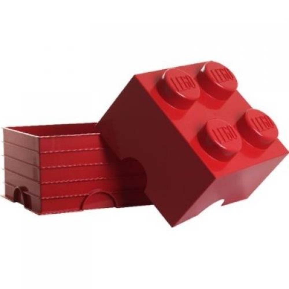 LEGO – Τουβλάκι Αποθήκευσης 4 Κόκκινο (25x25x18cm)