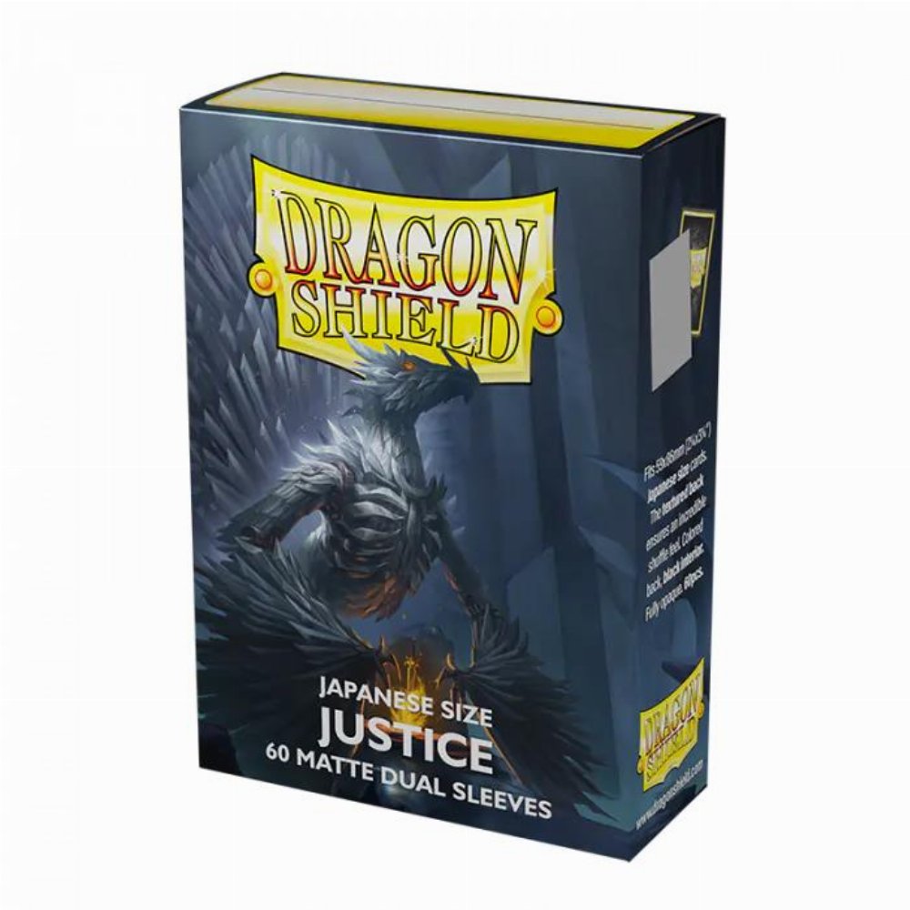 Dragon Shield Sleeves Japanese Small Size – Matte Dual Justice (60 Sleeves)
