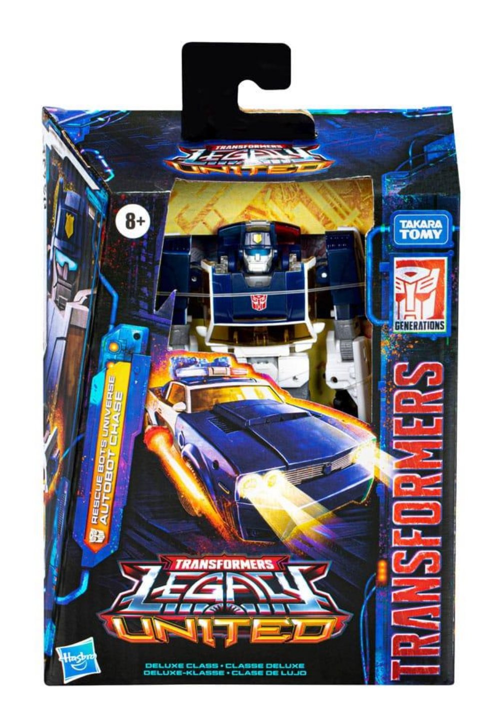 Transformers: Generations Legacy United Deluxe Class – Rescue Bots Universe Autobot Chase Φιγούρα Δράσης (14cm)
