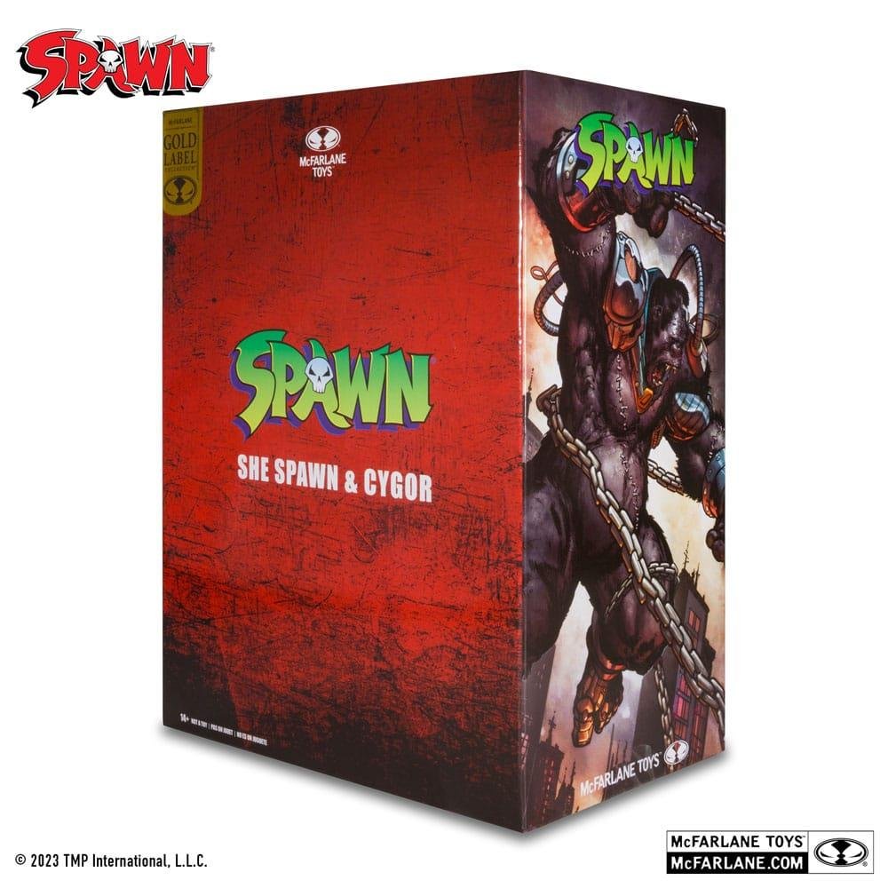 Spawn: Gold Label – She Spawn & Cygor 2-Pack Φιγούρες Δράσης (18cm)