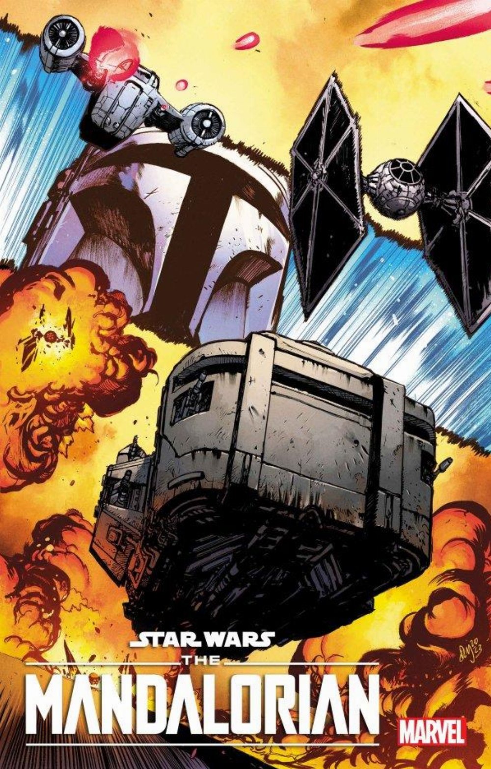 Τεύχος Κόμικ Star Wars The Mandalorian Season 2 #4 Warren Johnson Variant Cover