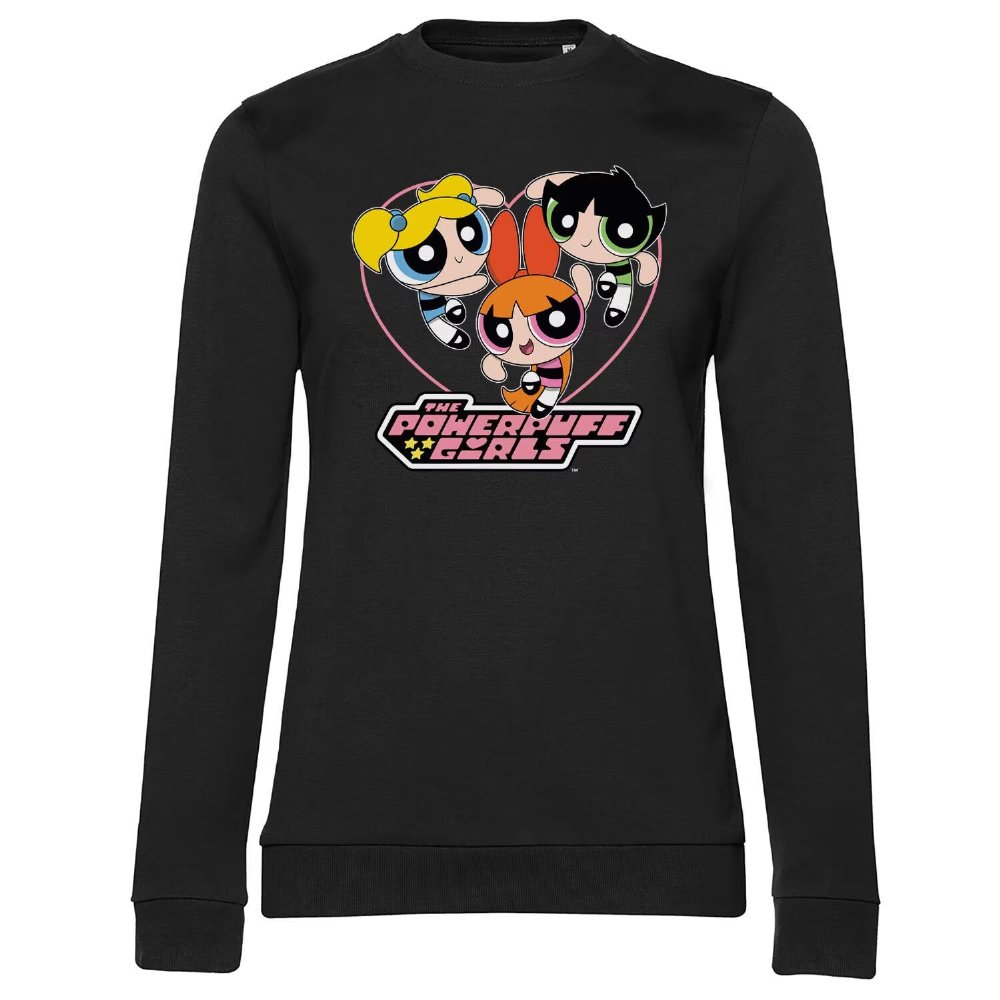 Cartoon Classics: Powerpuff Girls – Heart Black Γυναικείο Φούτερ (XL)