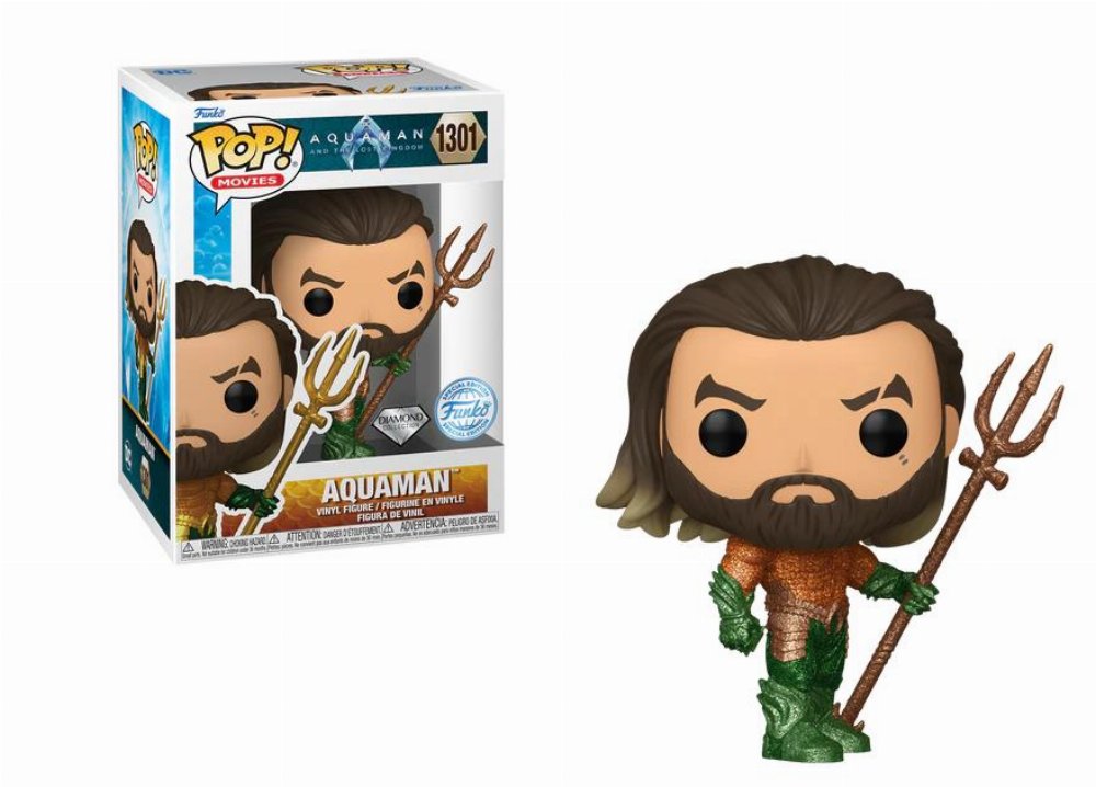 Φιγούρα Funko POP! Aquaman and the Lost Kingdom – Aquaman (Diamond Collection) #1301 (Exclusive)