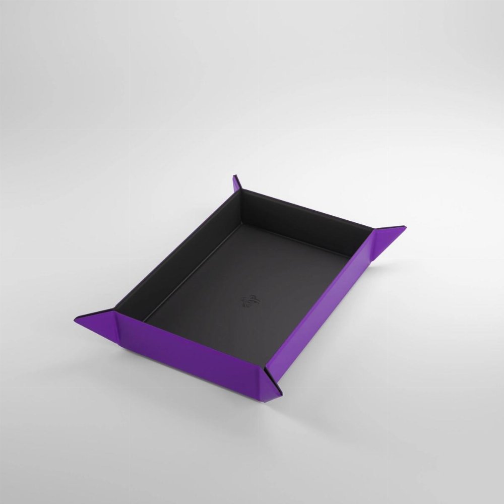 Gamegenic Magnetic Rectangular Dice Tray – Black/Purple