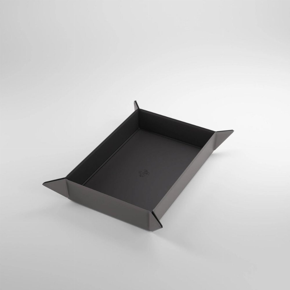 Gamegenic Magnetic Rectangular Dice Tray – Black/Gray