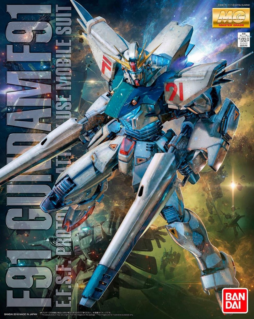 Mobile Suit Gundam – Master Grade Gunpla: Gundam F91 Ver. 2.0 BL 1/100 Σετ Μοντελισμού