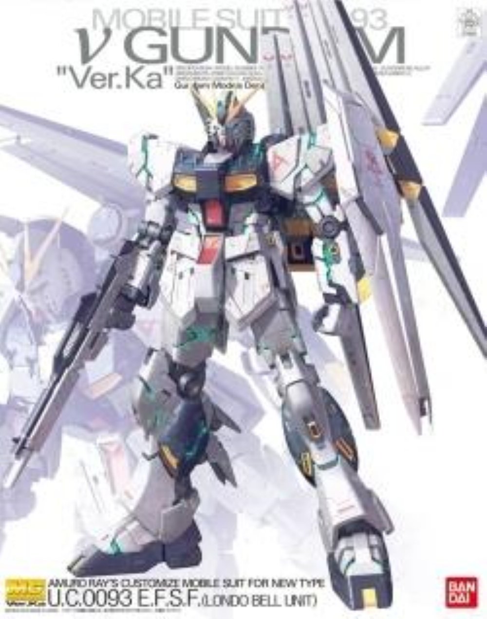Mobile Suit Gundam – Master Grade Gunpla: Nu Gundam Ver. Ka 1/100 Σετ Μοντελισμού