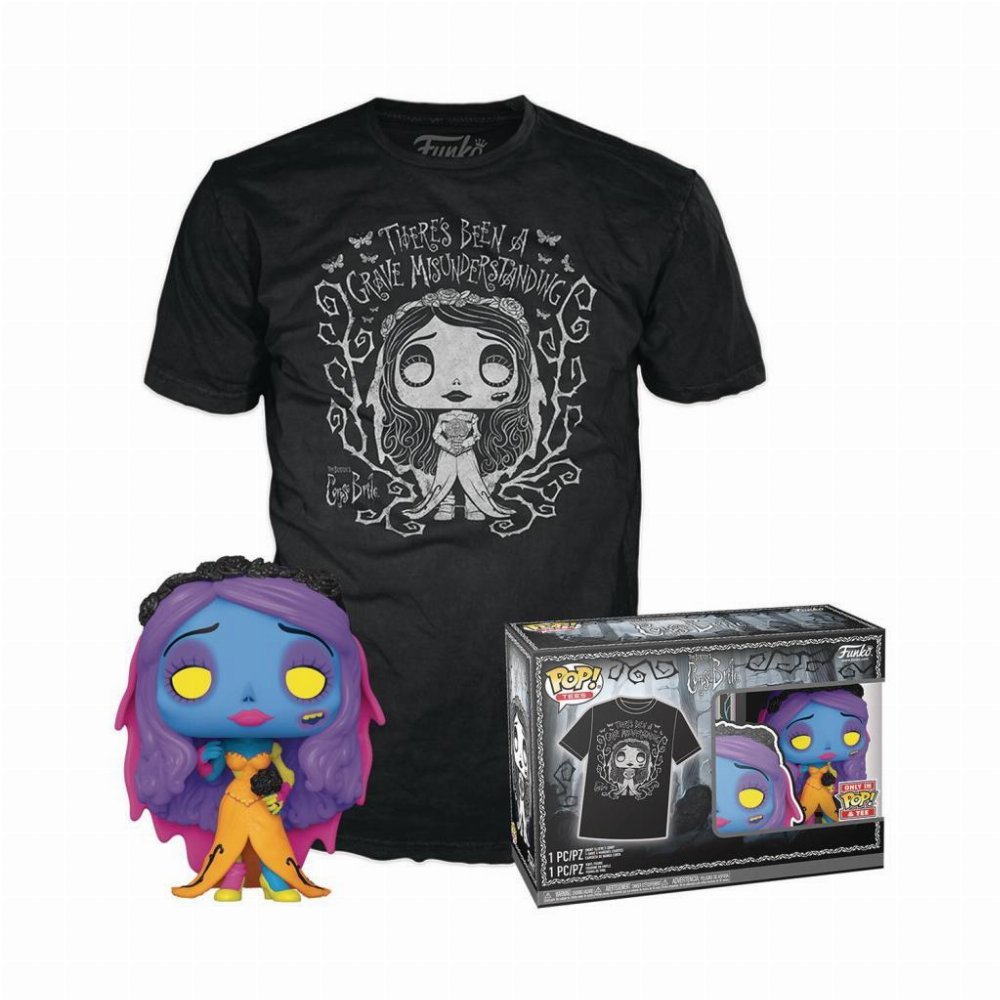 Συλλεκτικό Funko Box: Corpse Bride – Emily (Black Light) POP! με T-Shirt (XL)