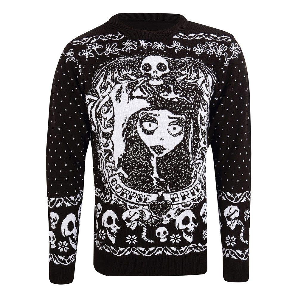 Corpse Bride – Emily and Skulls Χριστουγεννιάτικο Πουλόβερ (L)