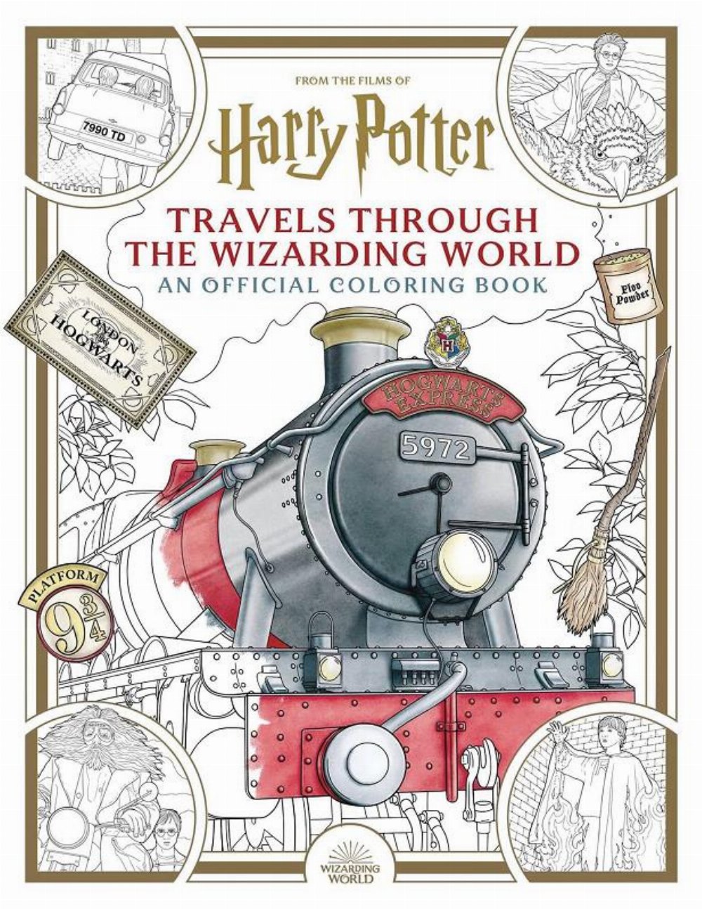 Βιβλίο Ζωγραφικής Harry Potter Travels Through The Wizarding World