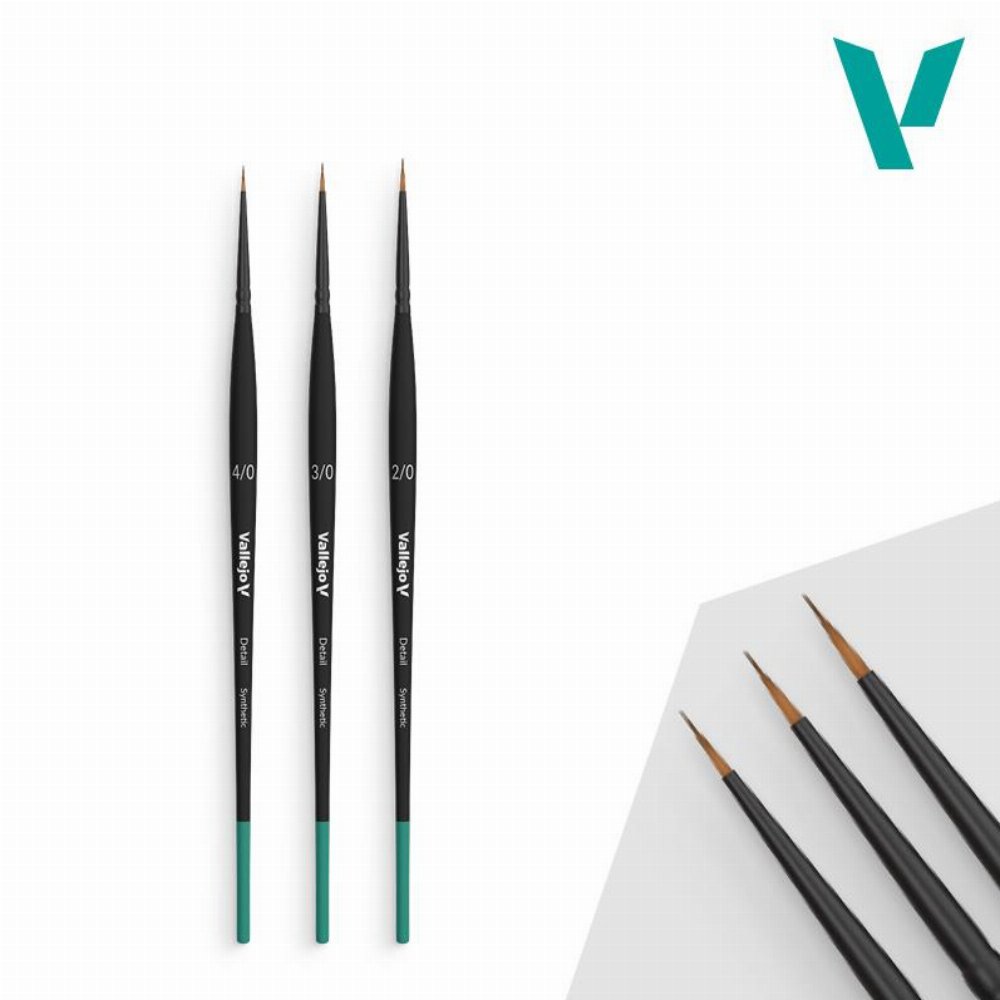 Vallejo – Definition Synthetic Brush Set (No. 4/0, No. 3/0, No. 2/0)