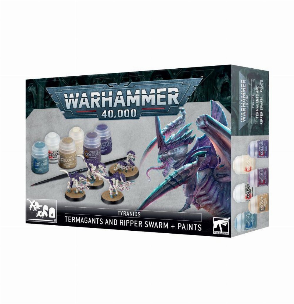 Warhammer 40000 – Termagants and Ripper Swarm + Paints Set