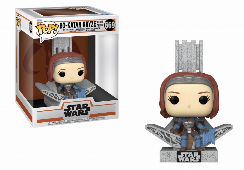 Φιγούρα Funko POP! Deluxe: Star Wars: The Mandalorian – Bo-Katan Kryze on the Throne #669