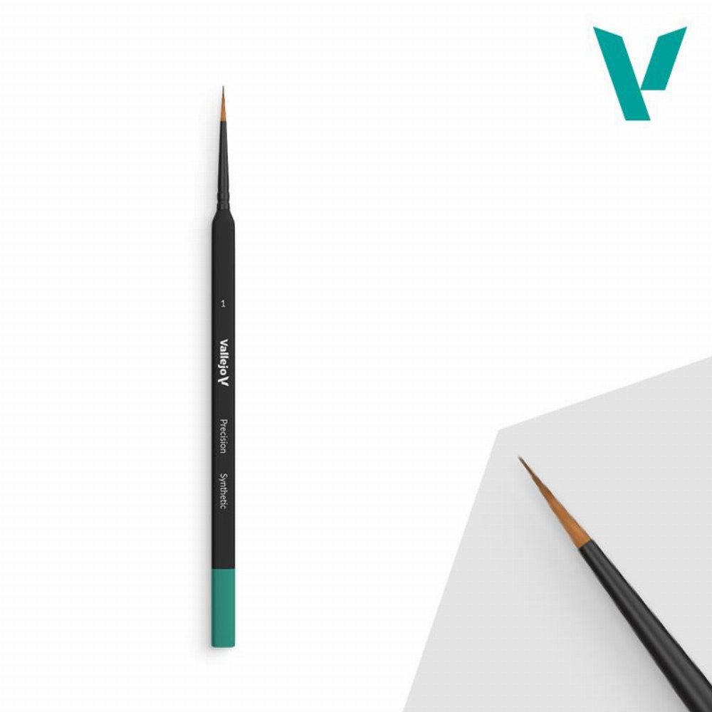 Vallejo – Triangular Handle Synthetic Round No. 1 Brush