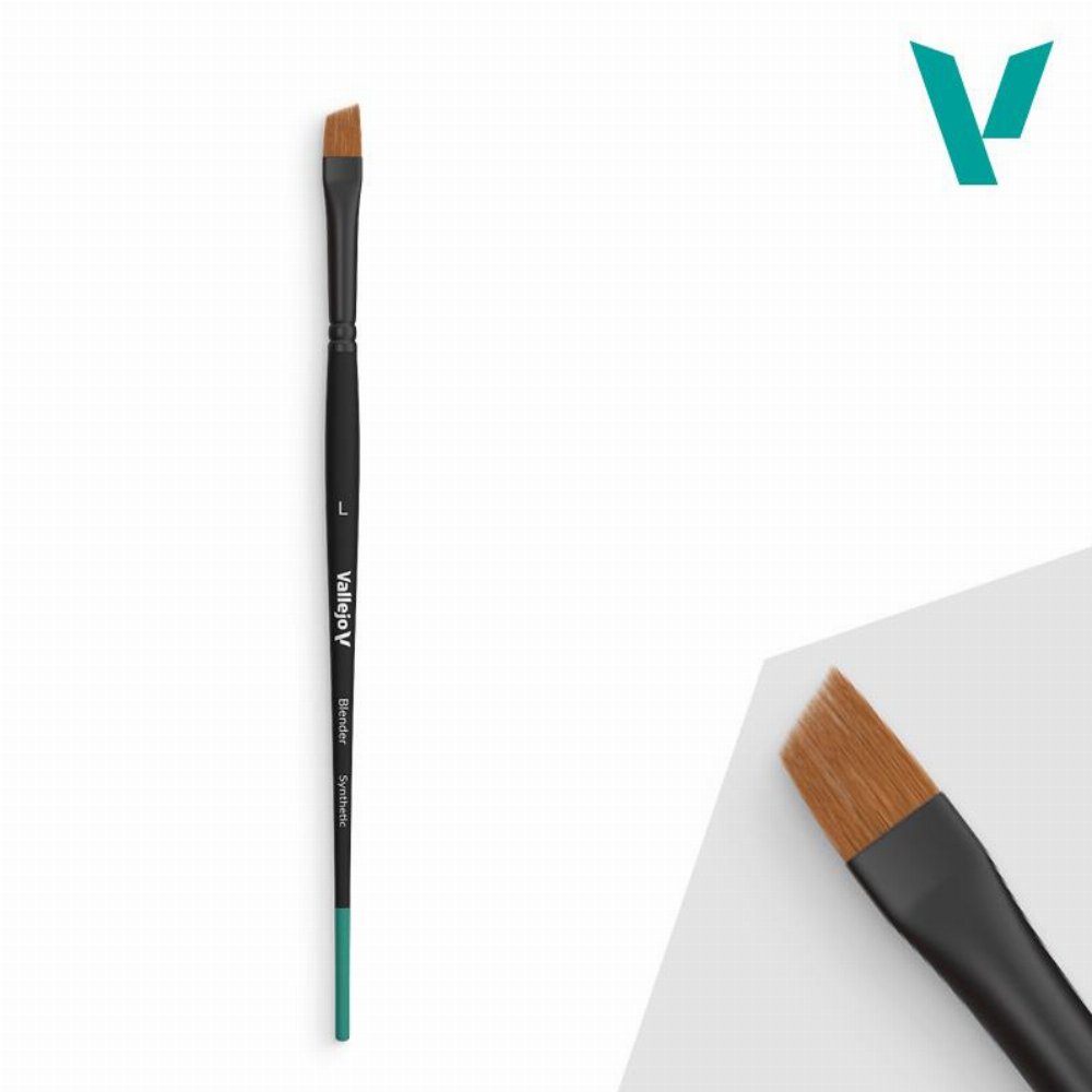 Vallejo - Synthetic Angled Flat Large Brush