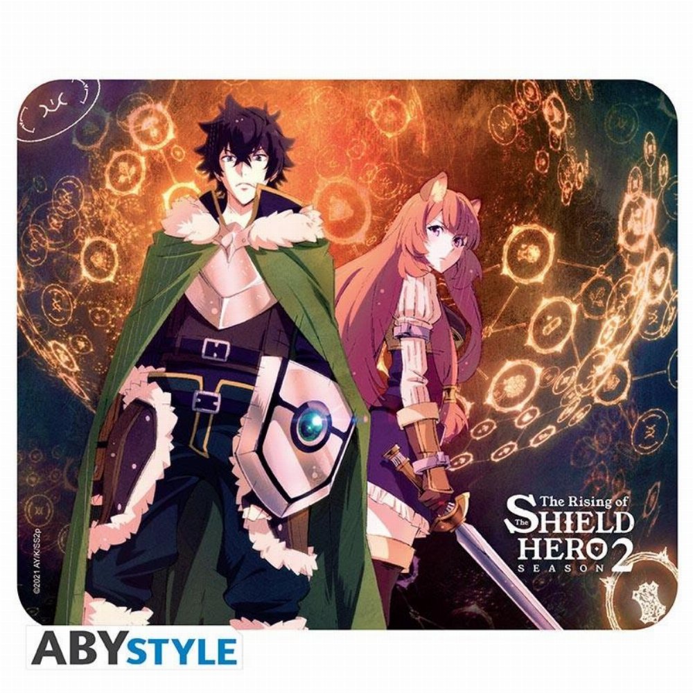 The Shield Hero – Naofumi & Raphtalia Mousepad (21cm)