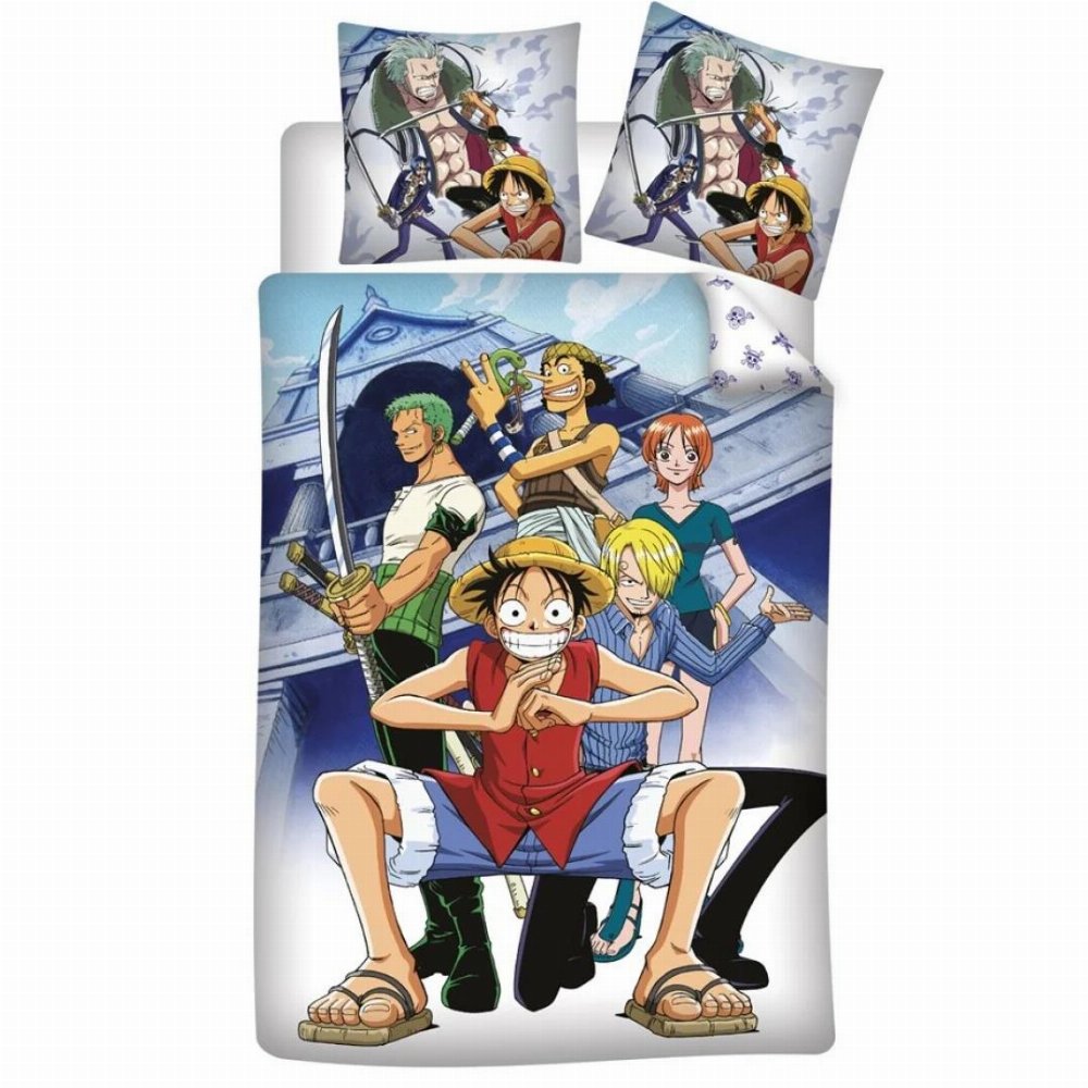 One Piece – Straw Hat Crew Σετ Παπλωματοθήκης (Παπλωματοθήκη & Μαξιλαροθήκες)