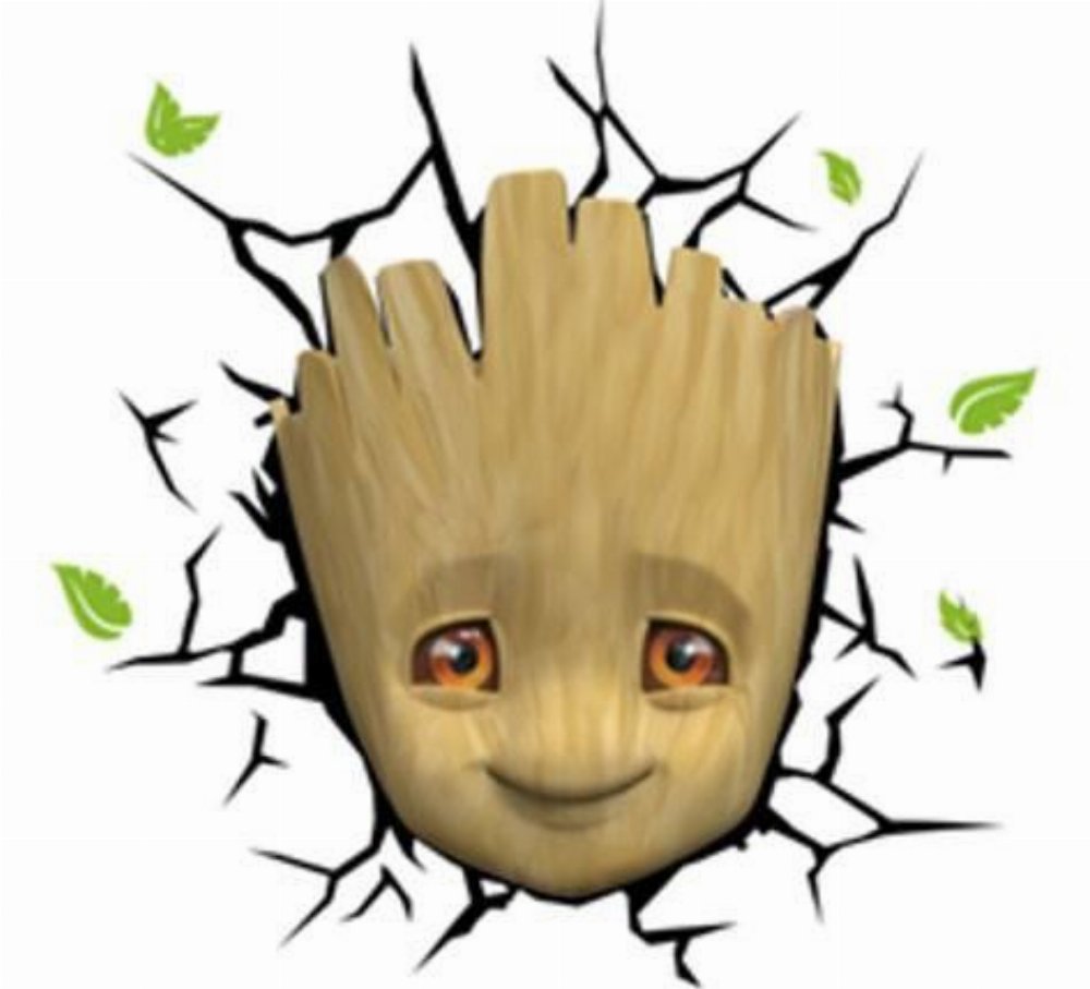 Marvel – Baby Groot Face 3D Led Φωτιστικό