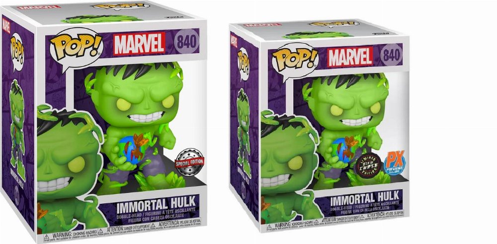 Φιγούρες Funko POP! Bundle of 2: Marvel Comics – Immortal Hulk #840 & Chase Supersized (PX Exclusive)