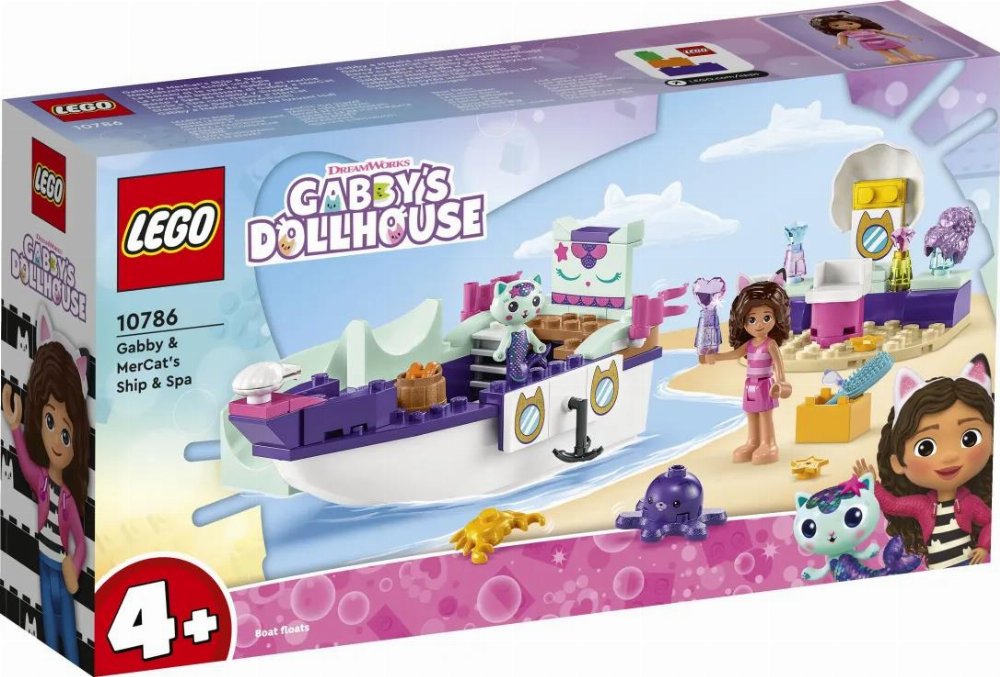LEGO Toys – Gabby’s Dollhouse Gabby & Mercat’s Ship & Spa (10786)