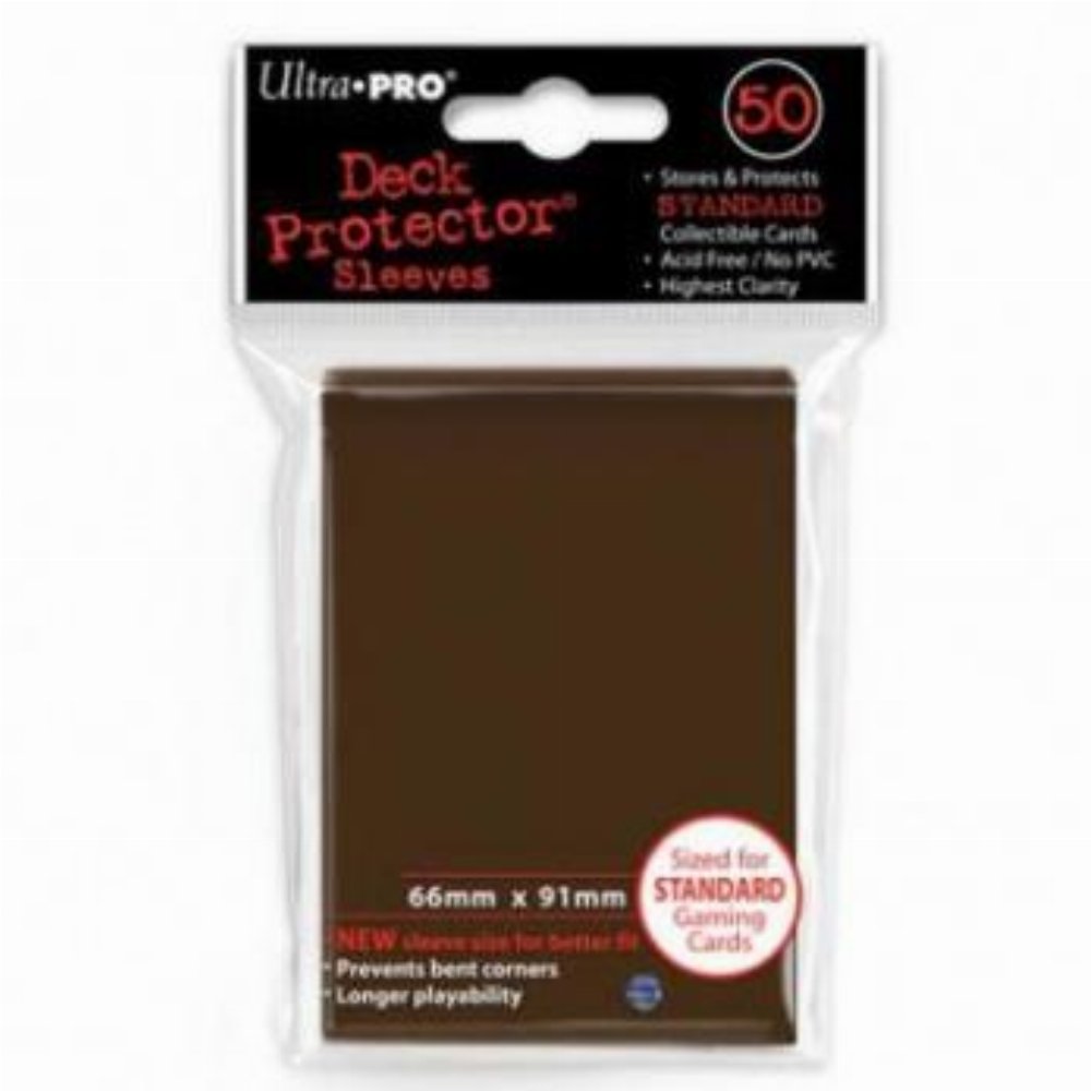 Ultra Pro Card Sleeves Standard Size 50ct – Brown