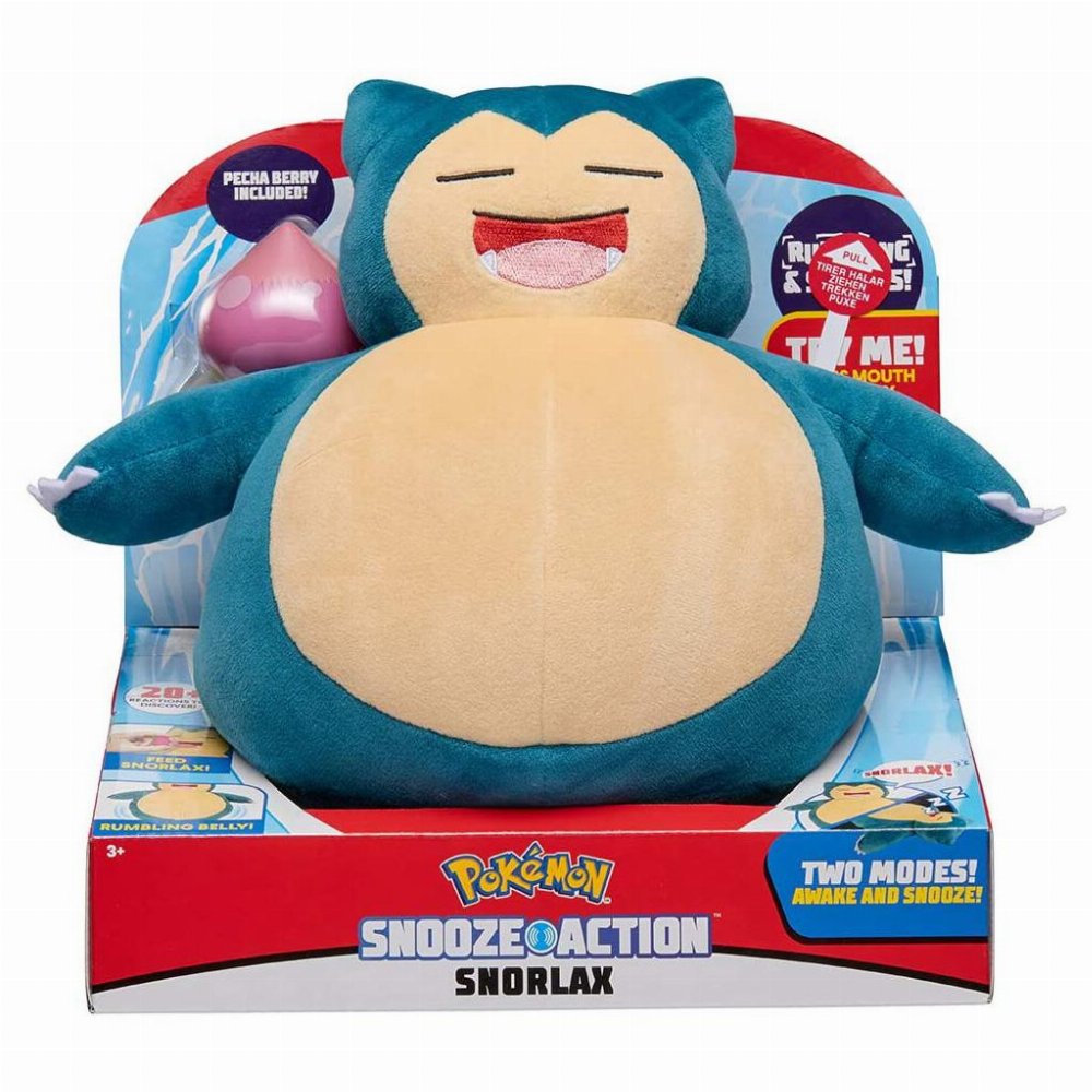 Pokemon – Snorlax Λούτρινο Φιγούρα με Ήχο (25cm)