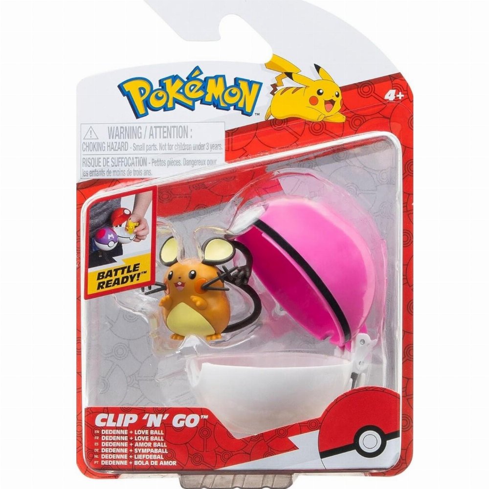 Pokemon Clip ‘N’ Go – Love Ball with Dedenne Φιγούρα (5cm)