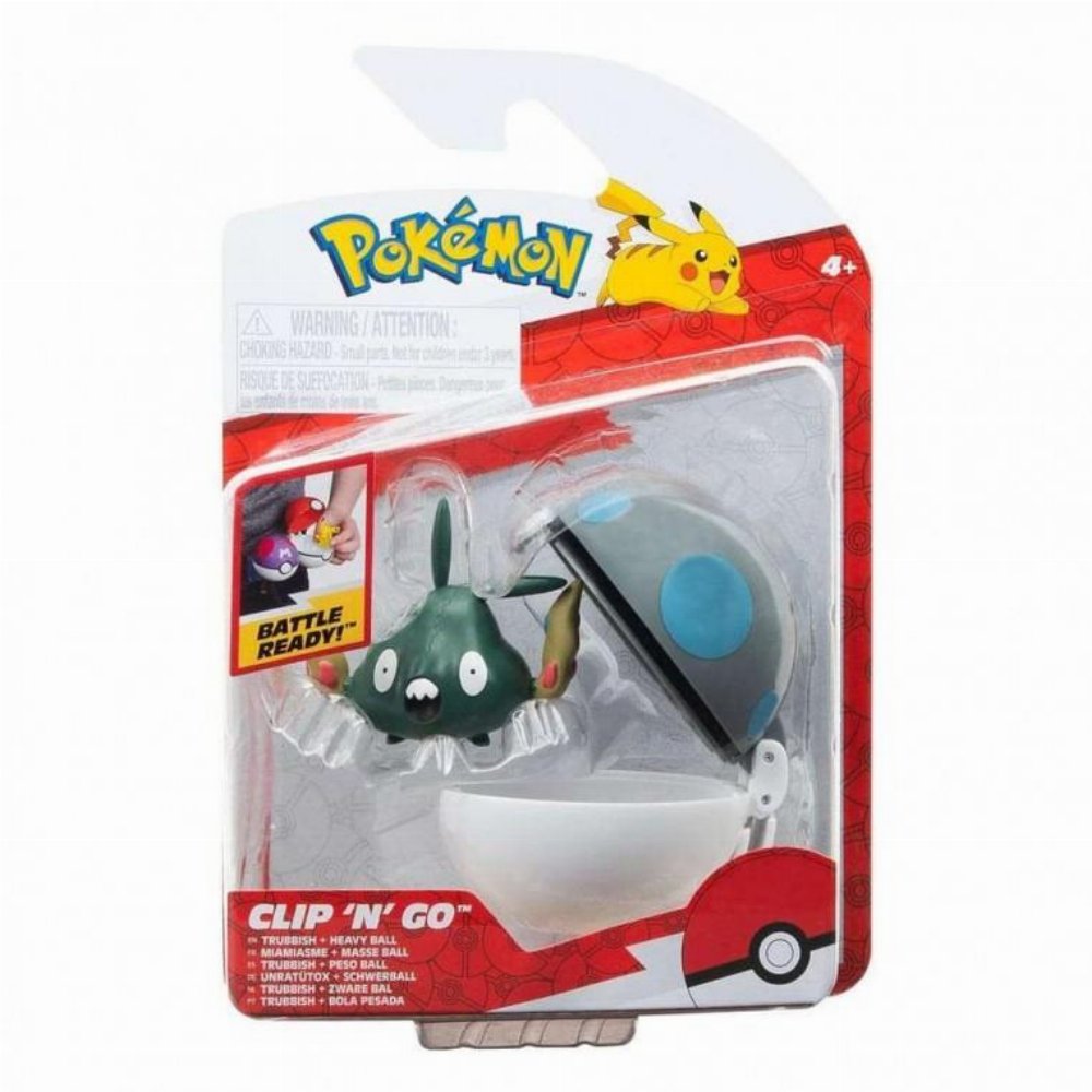 Pokemon Clip ‘N’ Go – Heavy Ball with Trubbish Φιγούρα (5cm)