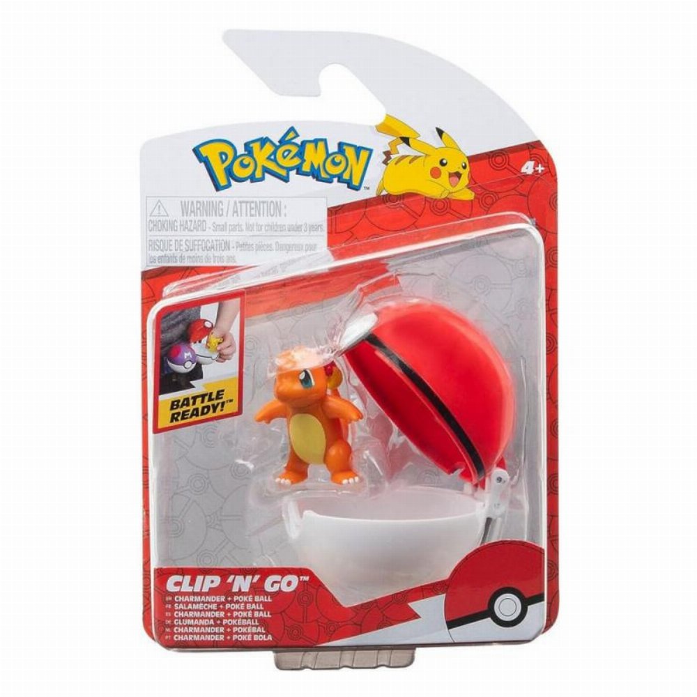 Pokemon Clip ‘N’ Go – Poke Ball with Charmander Φιγούρα (5cm)