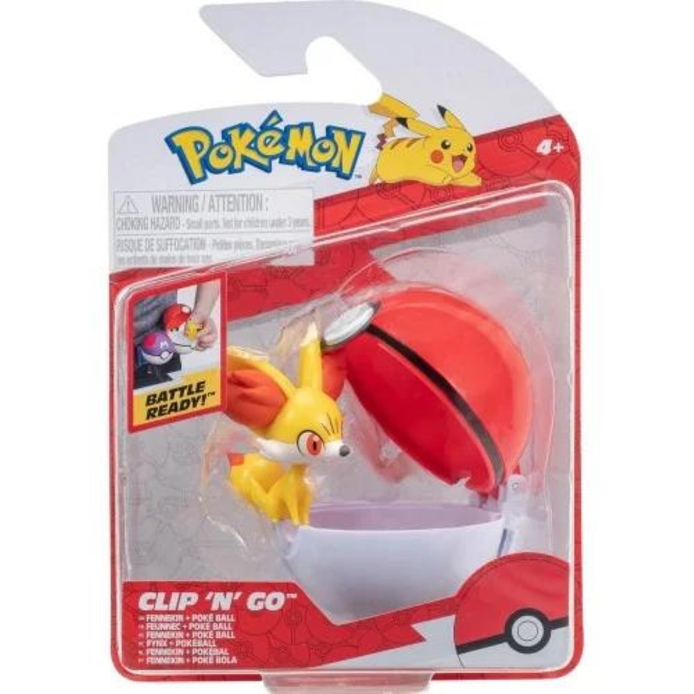 Pokemon Clip ‘N’ Go – Poke Ball with Fennekin Φιγούρα (5cm)
