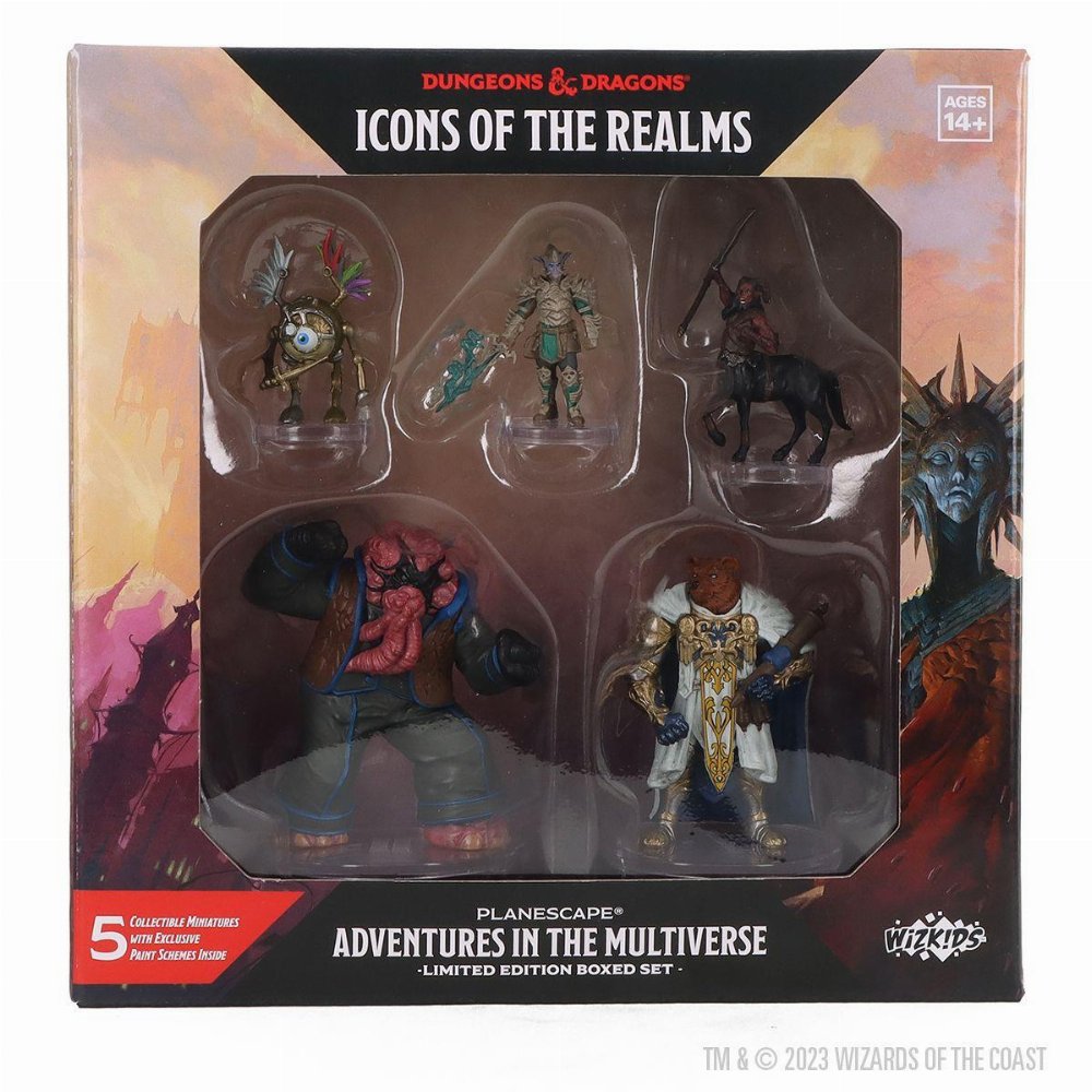 Dungeons & Dragons Icons of the Realms Premium Σετ Μινιατούρες – Planescape: Adventures in the Multiverse (Limited Edition)