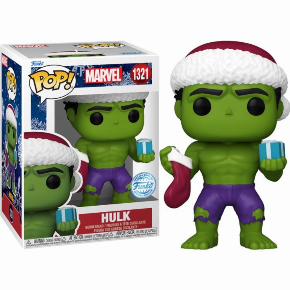 Φιγούρα Funko POP! Marvel: Holiday – Hulk #1321 (Exclusive)