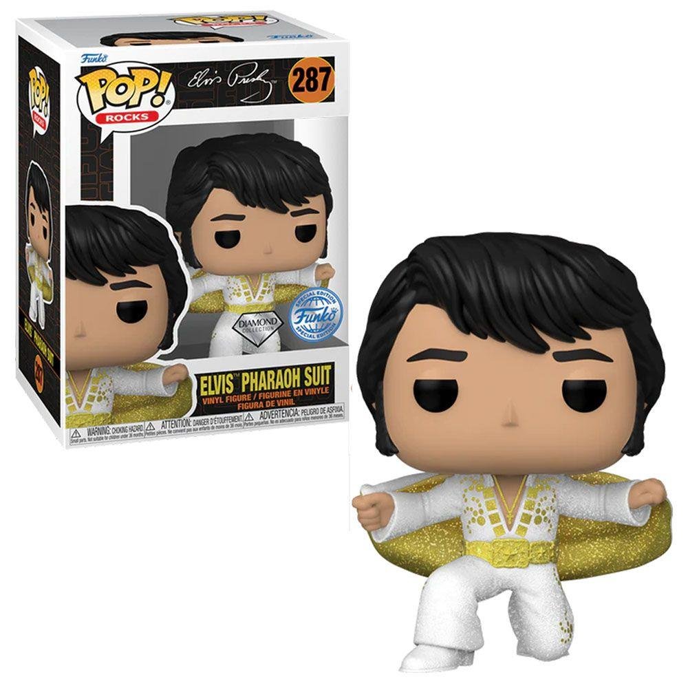 Φιγούρα Funko POP! Music: Rocks – Elvis Presley Pharaoh Suit (Diamond Collection) #287 (Amazon Exclusive)