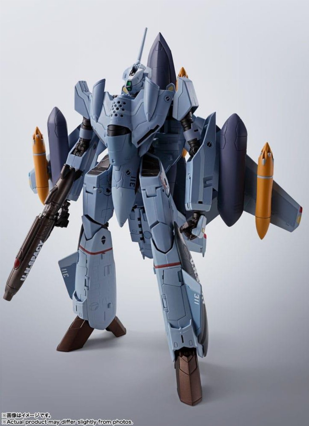Macross Zero Hi-Metal R – VF-0A Phoenix (Shin Kudo Use) & QF-2200D-B Ghost Diecast Φιγούρα Δράσης (30cm)