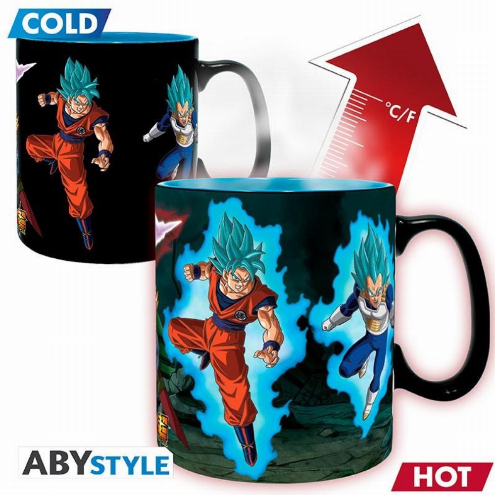 Dragon Ball Super – Saiyans vs Goku Black Heat Change Κεραμική Κούπα (460ml)