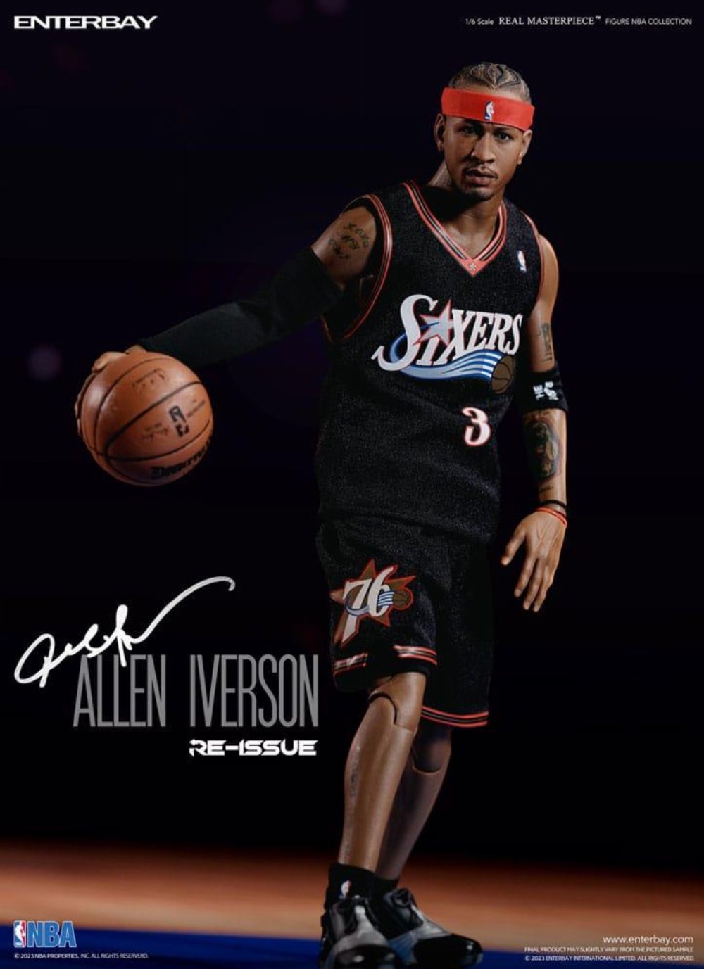NBA: Collection Real Masterpiece – Allen Iverson 1/6 Φιγούρα Δράσης (30cm) Retro Edition
