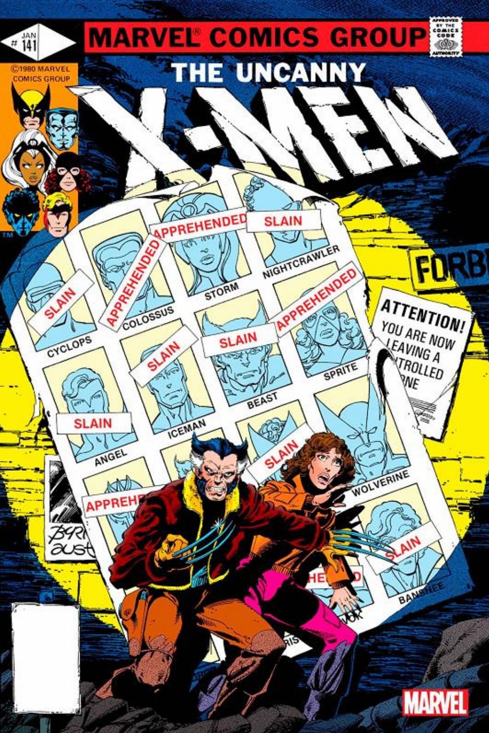 Τεύχος Κόμικ The Uncanny X-Men #141 Facsimile Edition Foil Variant Cover