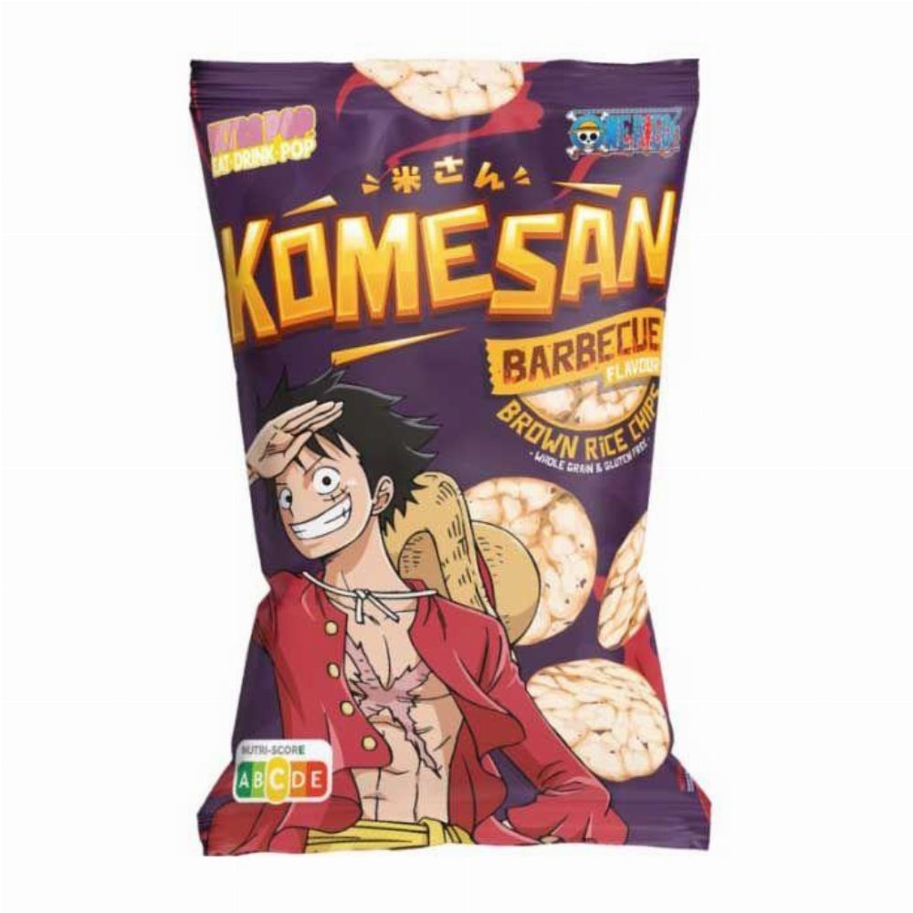 Πατατάκια Ρυζιού Komesan: One Piece – Luffy BBQ (60g)
