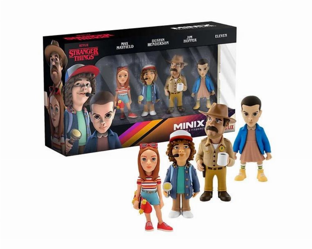 Stranger Things: Minix – Eleven, Dustin, Hopper, Max 4-Pack Φιγούρες Αγαλματίδια (12cm)