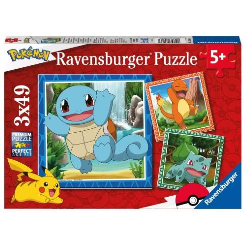 Παζλ 3×49 – Pokemon Starters