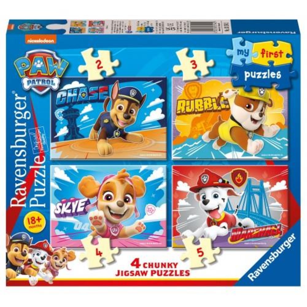 Παζλ 4 in 1 – Τα Πρώτα μου Παζλ: Paw Patrol