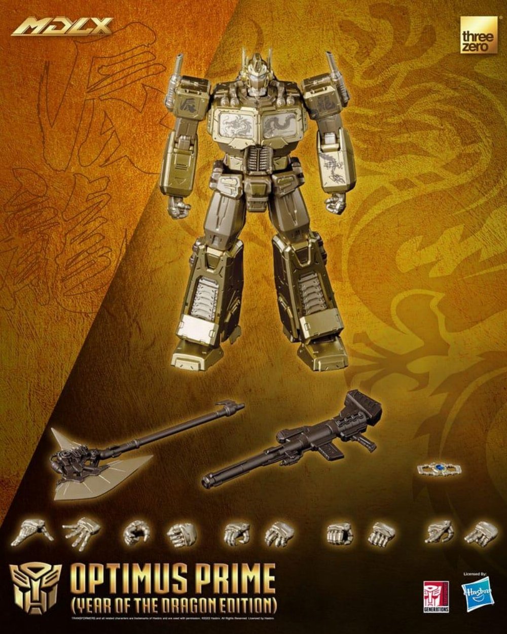 Transformers: MDLX – Optimus Prime (Year of the Dragon Edition) Φιγούρα Δράσης (18cm)