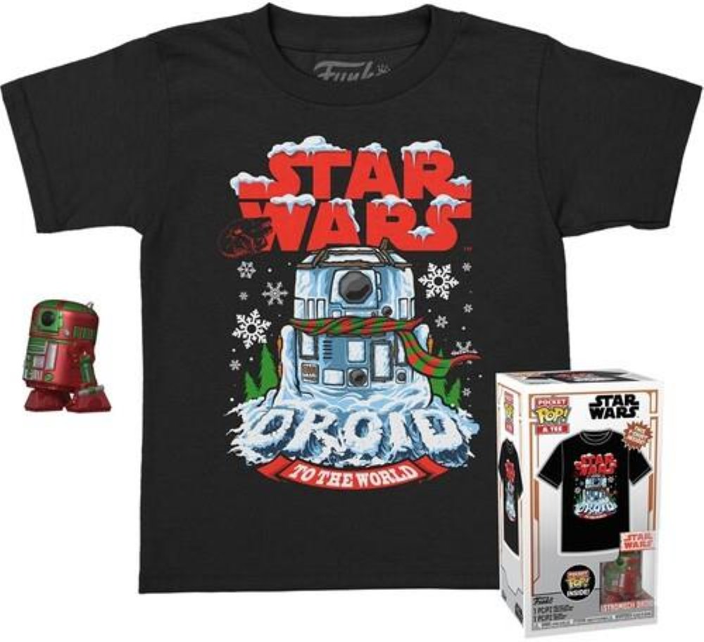 Συλλεκτικό Funko Box: Star Wars – Holiday R2-D2 Pocket POP! με T-Shirt (S-Kids)
