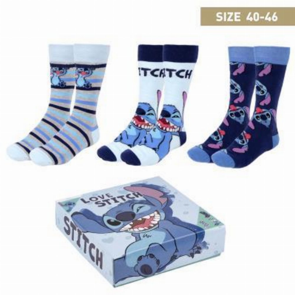 Disney – Various Stitch 3-Pack Κάλτσες (Μέγεθος 40-46)