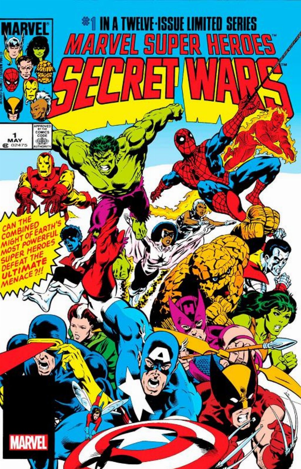 Τεύχος Κόμικ Marvel Super Heroes Secret Wars #1 Facsimile Edition Foil Variant Cover