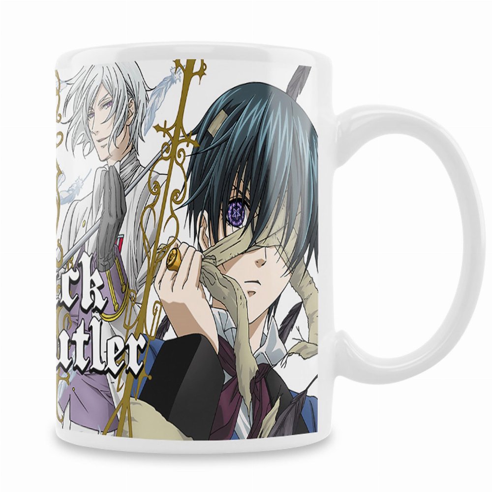 Black Butler – Sebastian, Grell, Ash, Ciel Κεραμική Κούπα (320ml)
