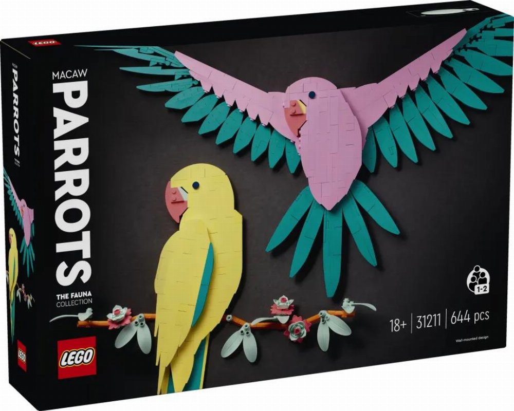 LEGO Art – The Fauna Collection-Macaw Parrots (31211)