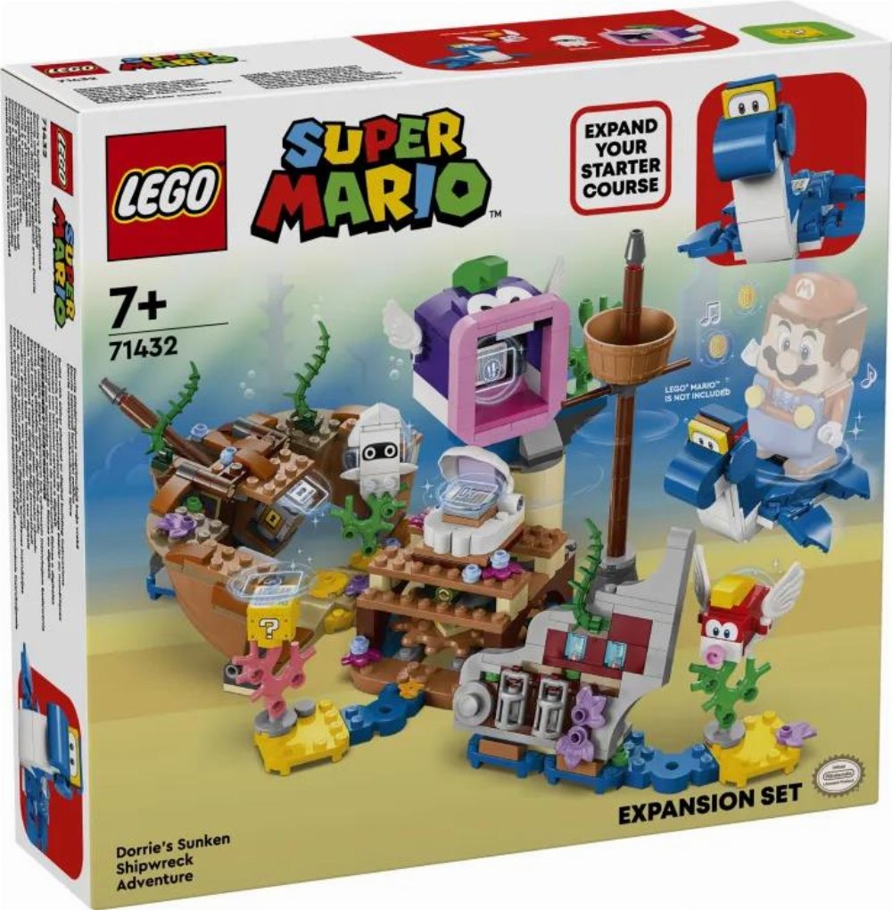 LEGO Super Mario – Dorrie’s Sunken Shipwreck Adventure Expansion Set (71432)
